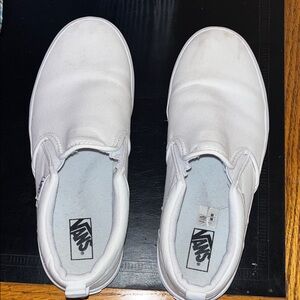 Vans Men's Classic White Slip-On Sneakers
